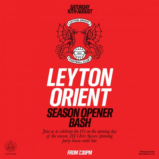 Leyton Orient Season Opener Bash