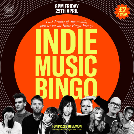 Indie Music Bingo